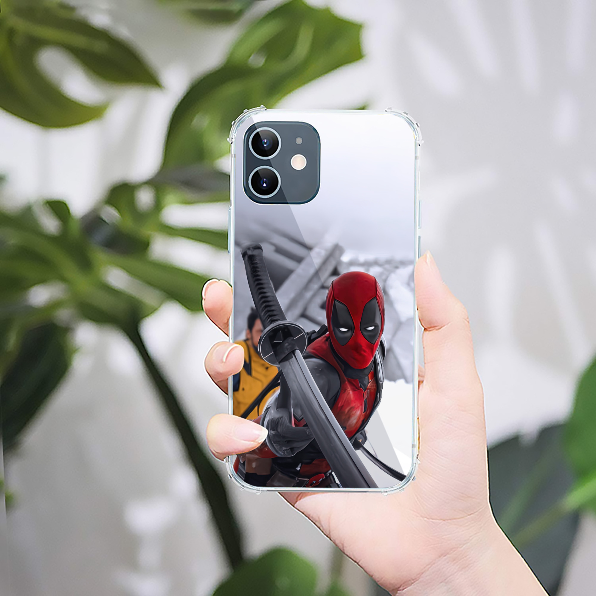 （画像用） Deadpool デッドプール 【iPhone 12シリーズ対応】透明スマホケース（クリアソフトケース）